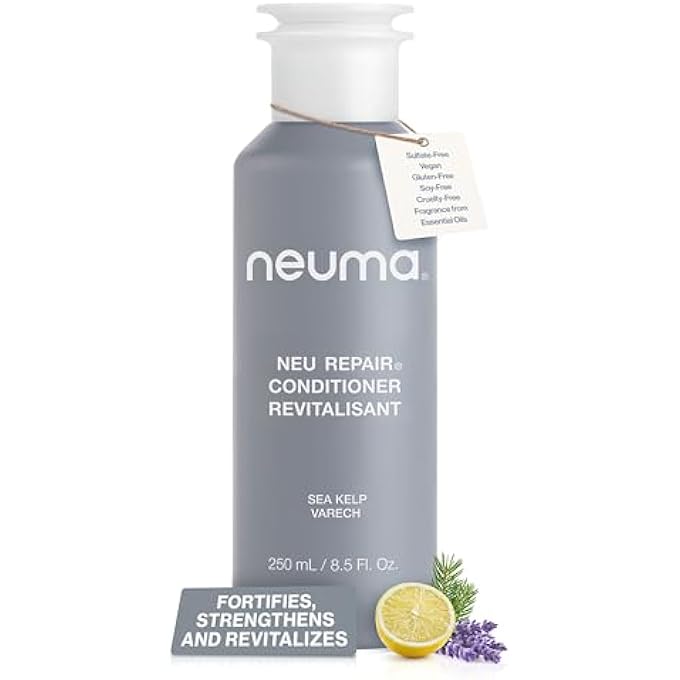 NEUMA NEU REPAIR CONDITIONER 8.5 FL. OZ. SULFATE FREE PARABEN FREE REPAIRING CONDITIONER - FORTIFIES, REVITALIZES, STRENGTHENS, NOURISHES, MOISTURIZES, LEMON, LAVENDER & FIR NEEDLE SCENT - Image 1
